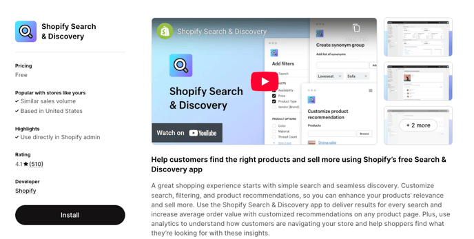 Search & Discovery App 1